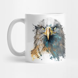 Eagle Portrait Animal Painting Wildlife Outdoors Adventure Mug